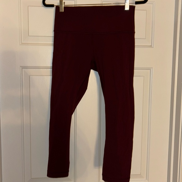 lululemon athletica Pants - maroon lululemon capri leggings size 8